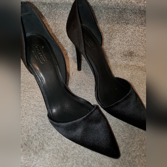 COACH HOLLIS SATIN HEELS 9.5 - Picture 3 of 10